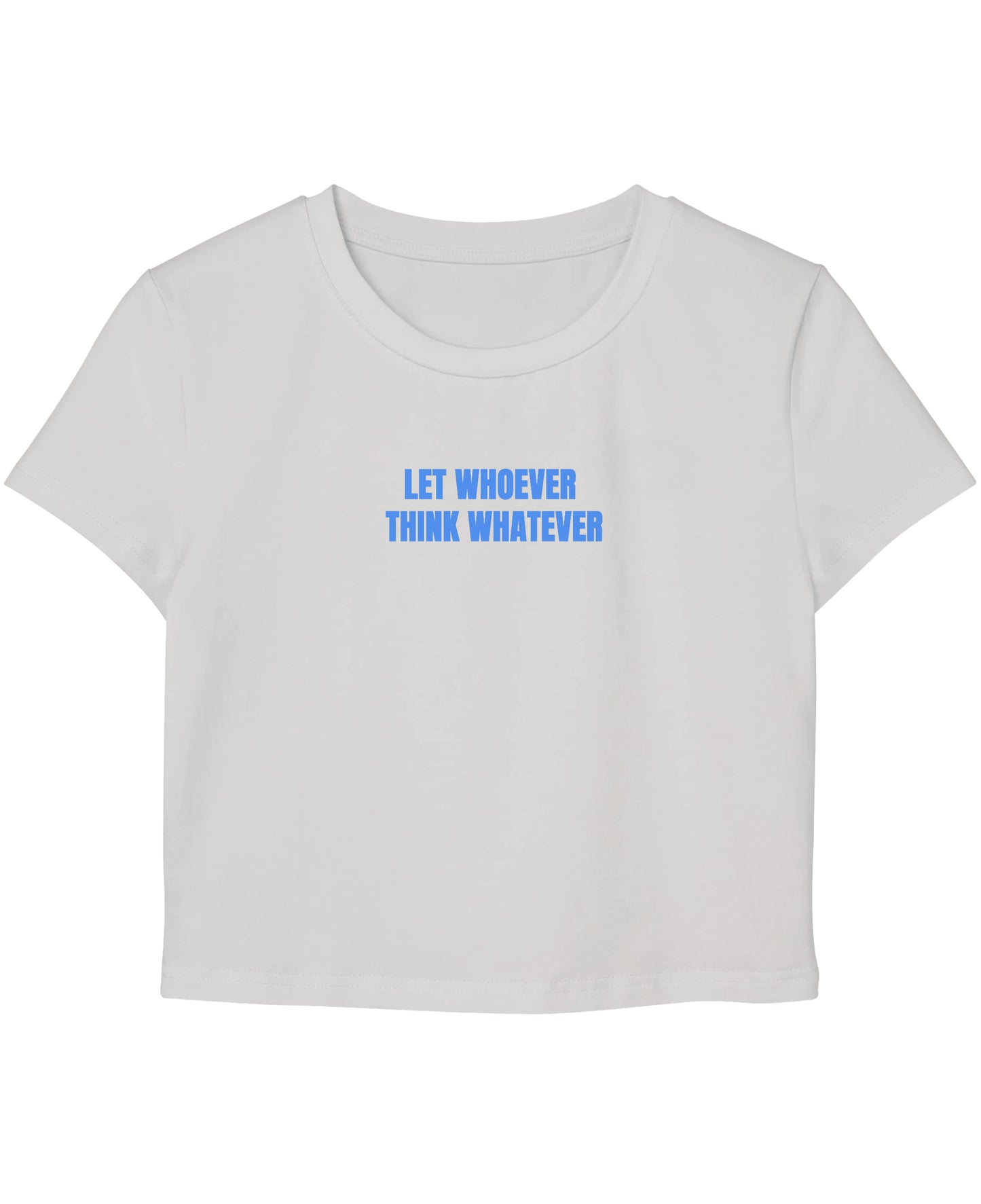 White Baby Tee Front Design