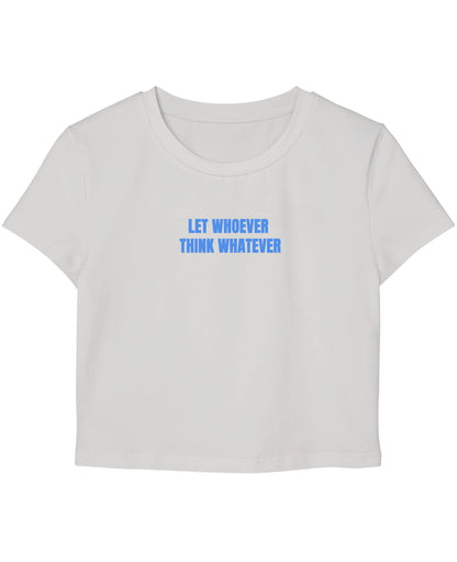 White Baby Tee Front Design