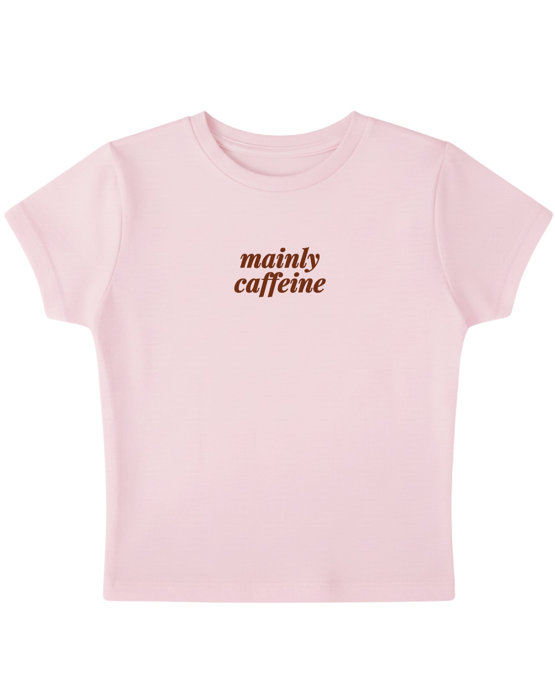 Baby Pink Baby Tee Front Design