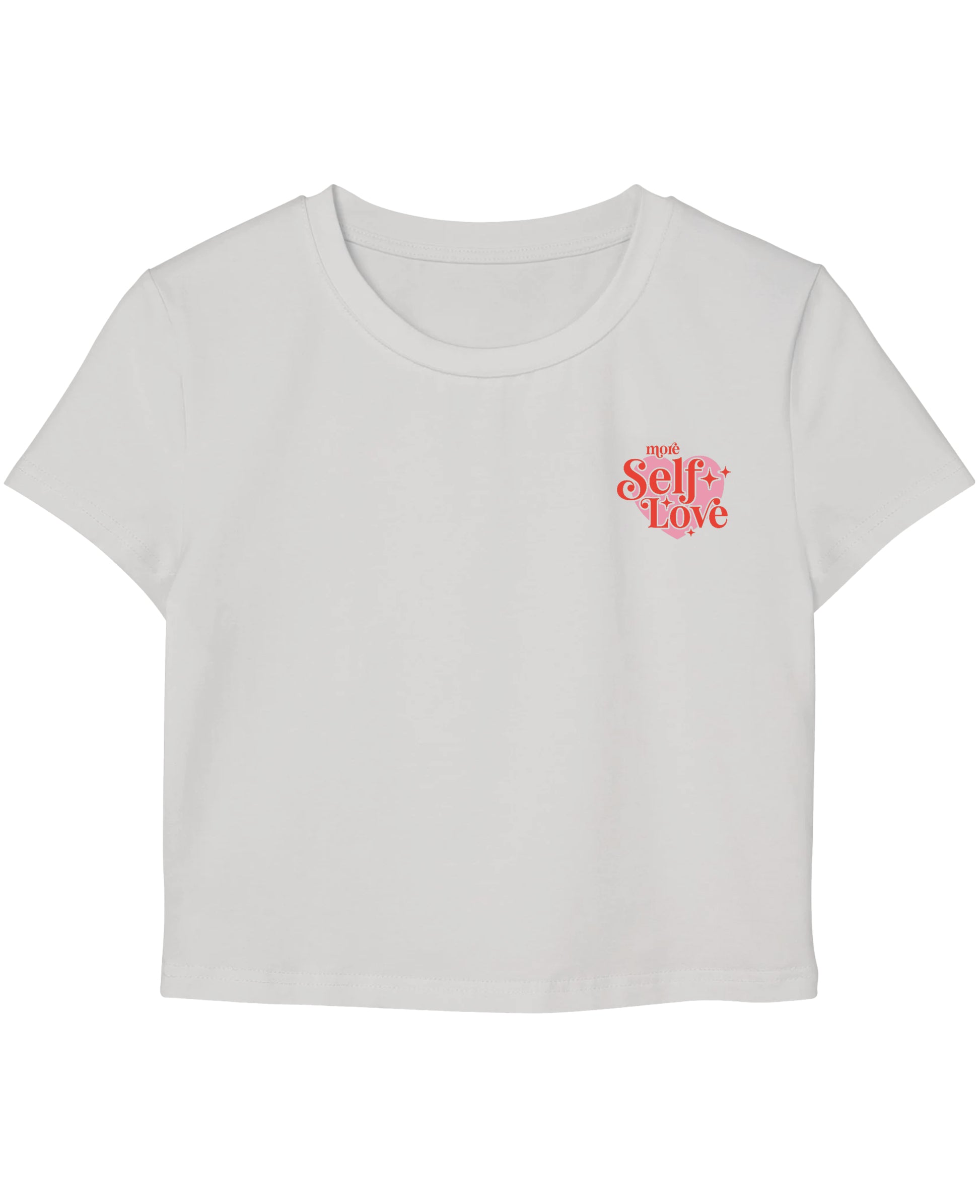 White Baby Tee Front Design