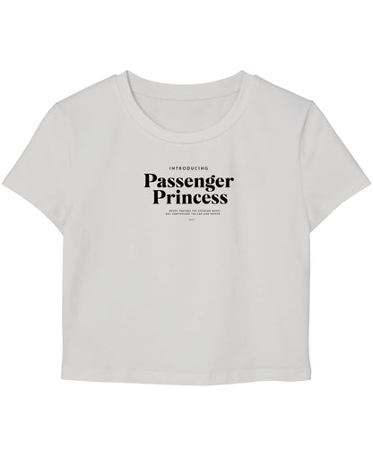 White Baby Tee Front Design