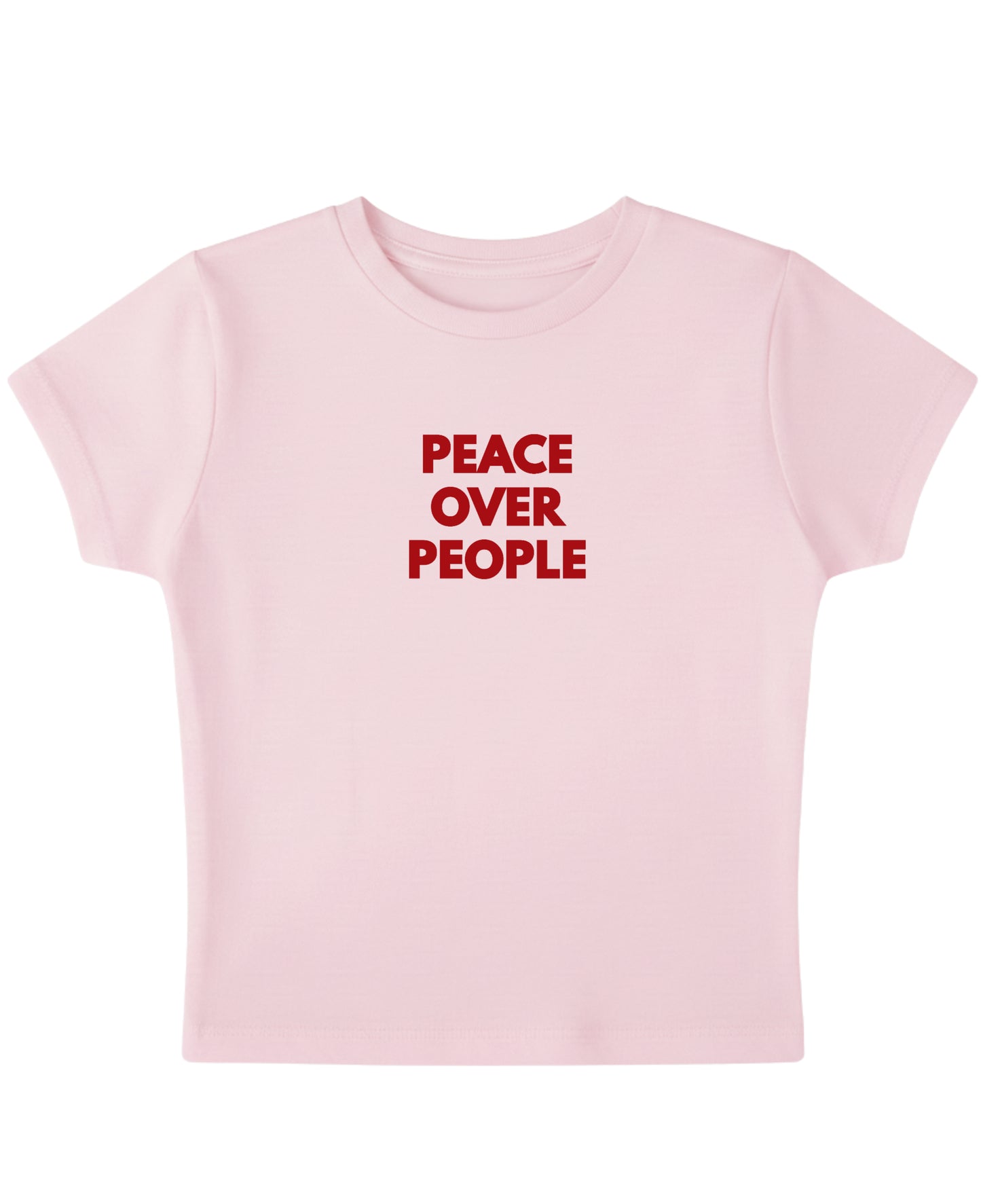 Baby Pink Baby Tee Front Design