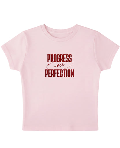 Baby Pink Baby Tee Front Design