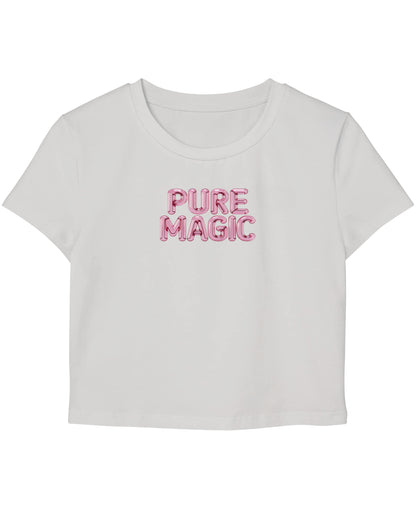 White Baby Tee Front Design