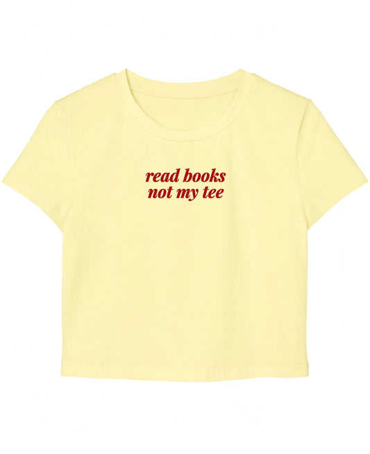 Butter Yellow Baby Tee Front Design