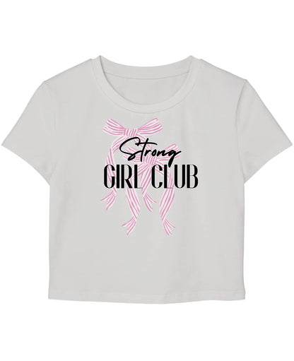 White Baby Tee Front Design