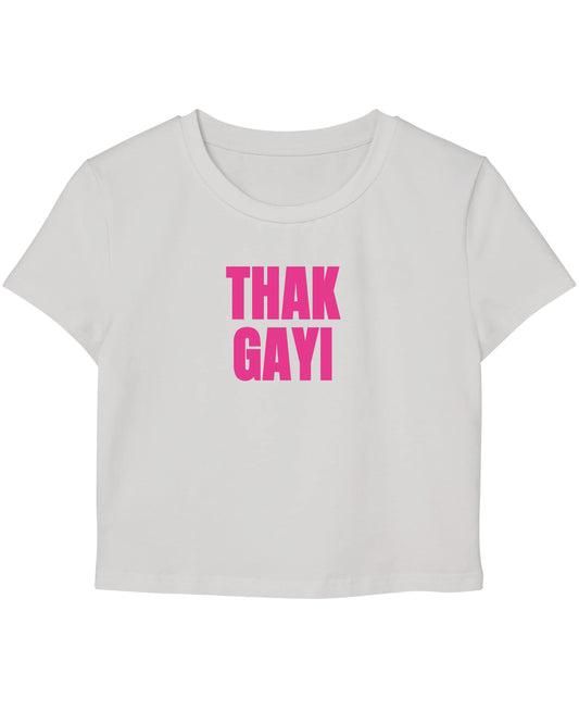 White Baby Tee Front Design
