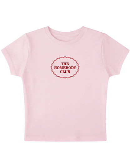 Baby Pink Baby Tee Front Design
