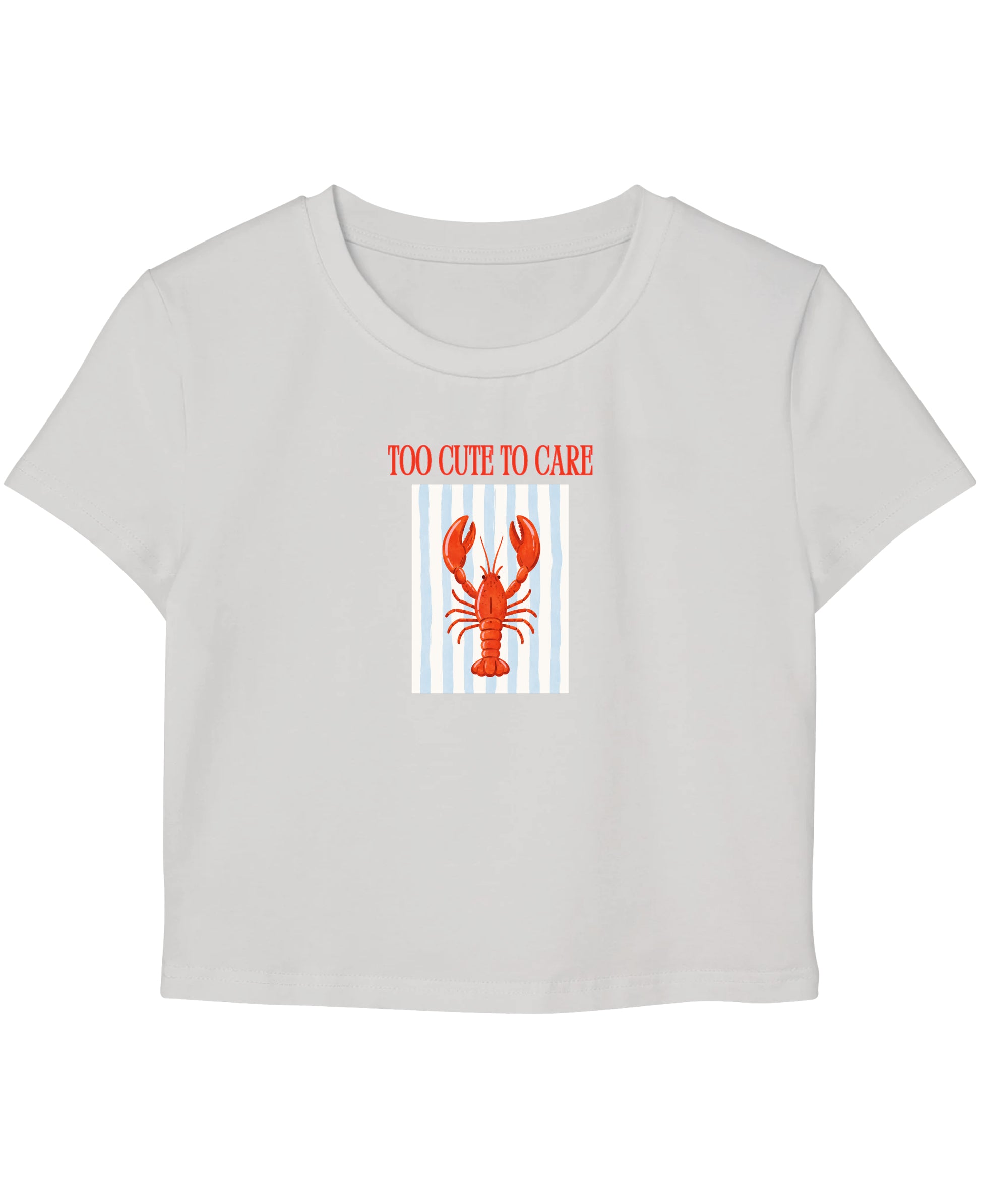 White Baby Tee Front Design