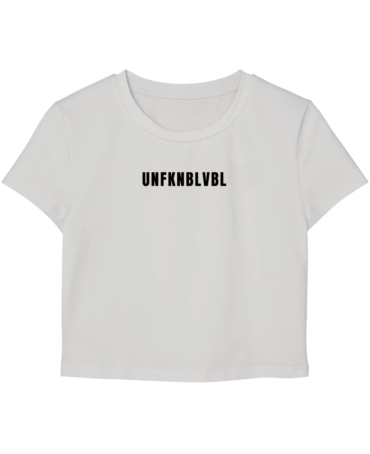 White Baby Tee Front Design