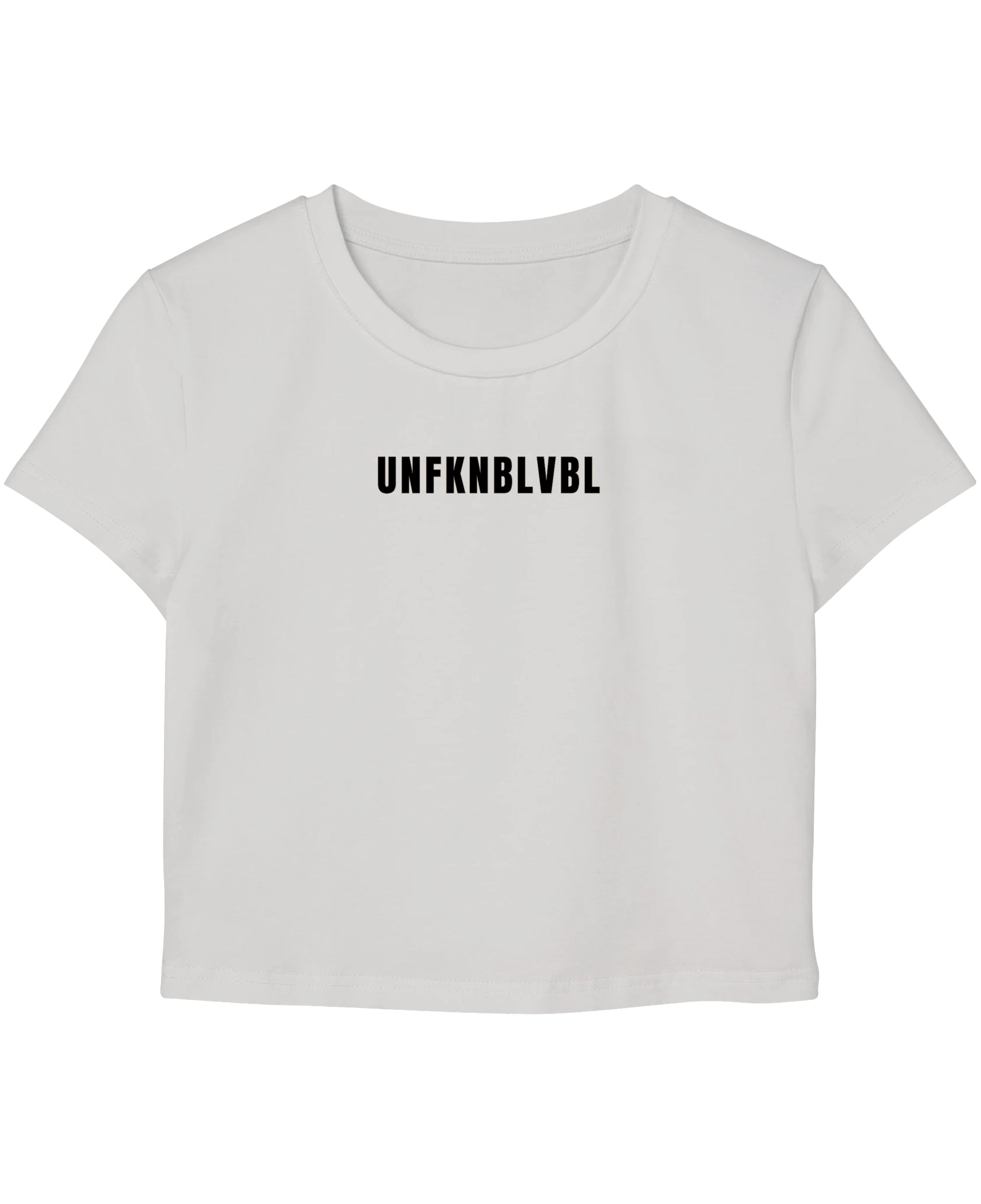 White Baby Tee Front Design