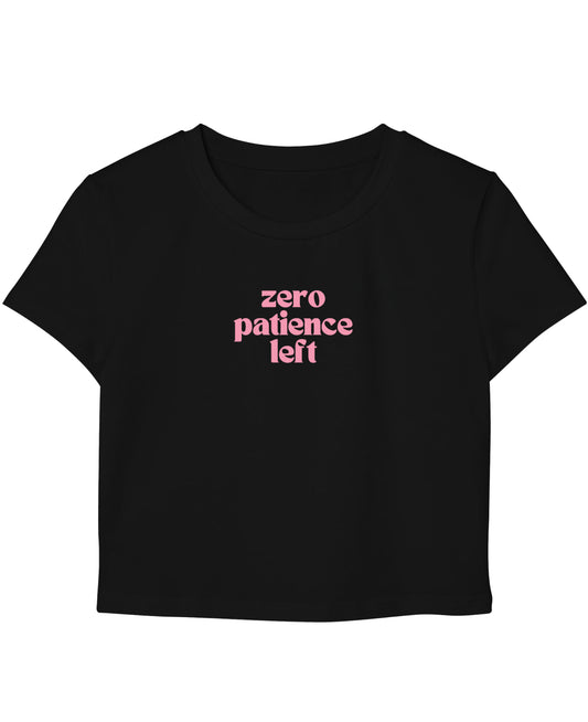 Black Baby Tee Front Design